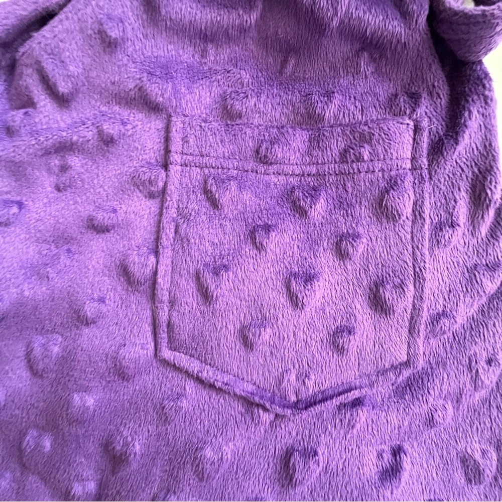Child Purple Robe with hearts - Picture 4 of 11